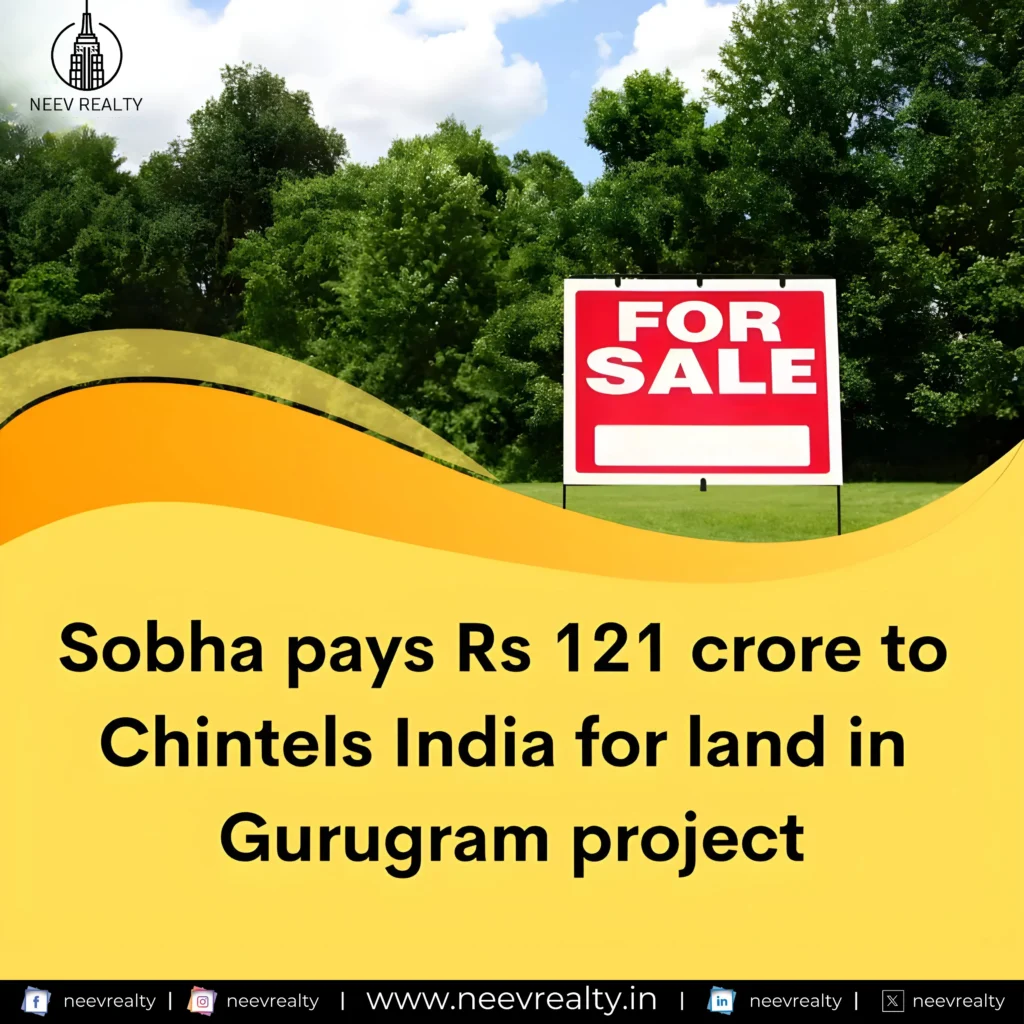 Sobha pays Rs. 121 Crore